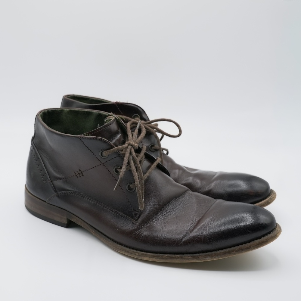 Steve Madden Leather Dress Boot - Toffee Brown